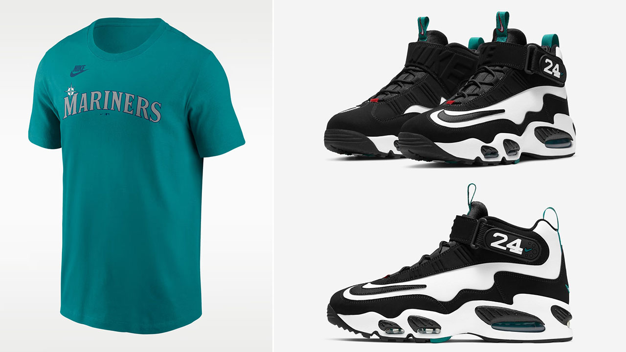 Nike Air Griffey Max 1 Freshwater 2026 Ken Griffey Jr Mariners T Shirt to Match