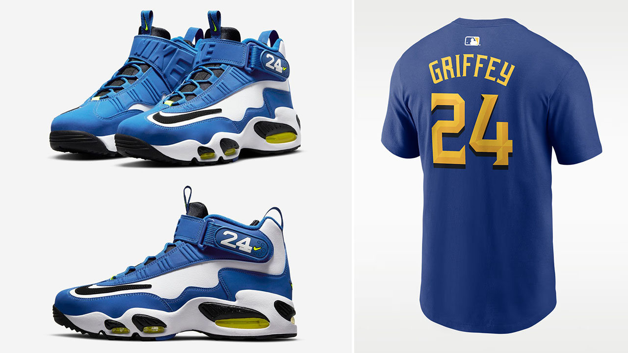 Nike Air Griffey Max 1 Varsity Royal 2026 x Ken Griffey Jr Seattle Mariners Nike City Connect T Shirt