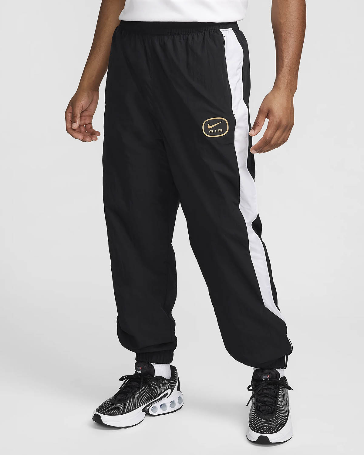 Nike-Air-Woven-Pants-Black-Metallic-Gold-1