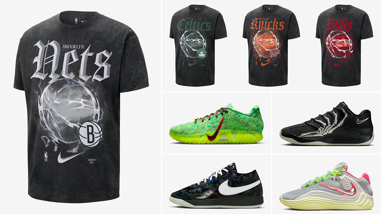 Nike Basketball Halloween 2025 Shoes and NBA T Shirts