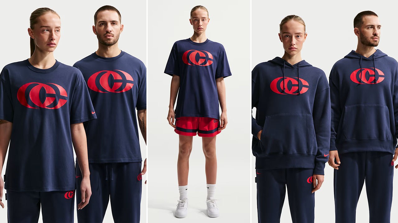 Nike Caitlin Clark Apparel Shirt Hoodie Pants Shorts Navy Red