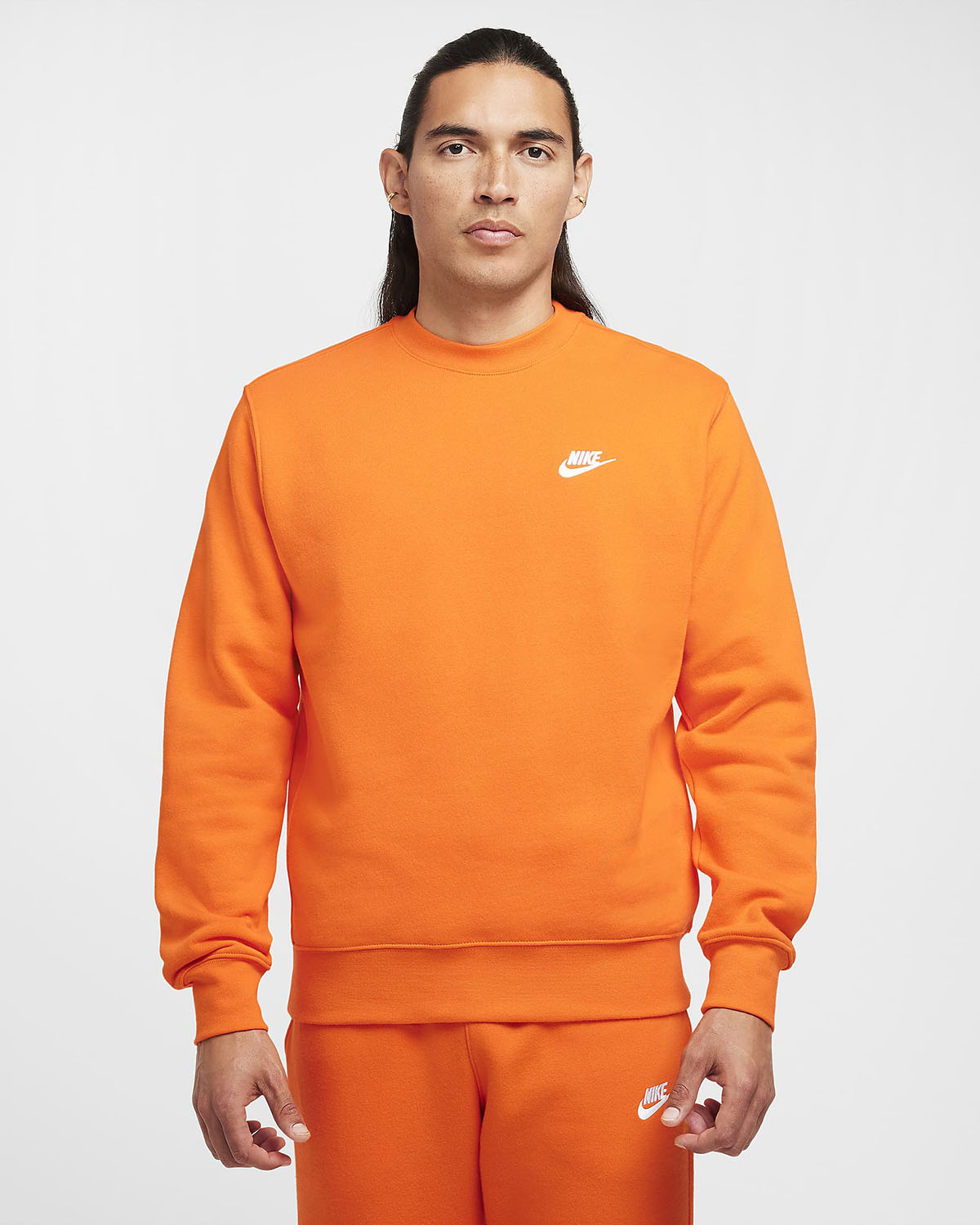 Orange and black nike sweatsuit best sale