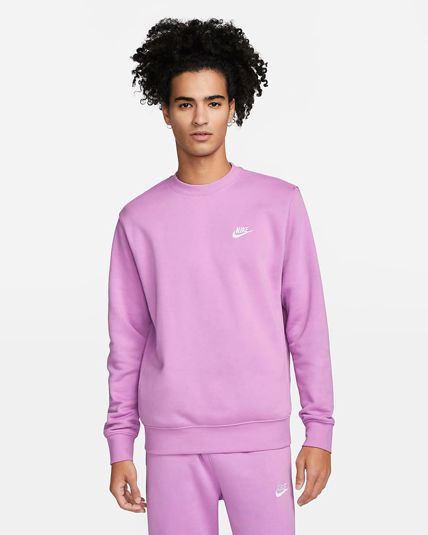 pink and purple nike sweatshirt