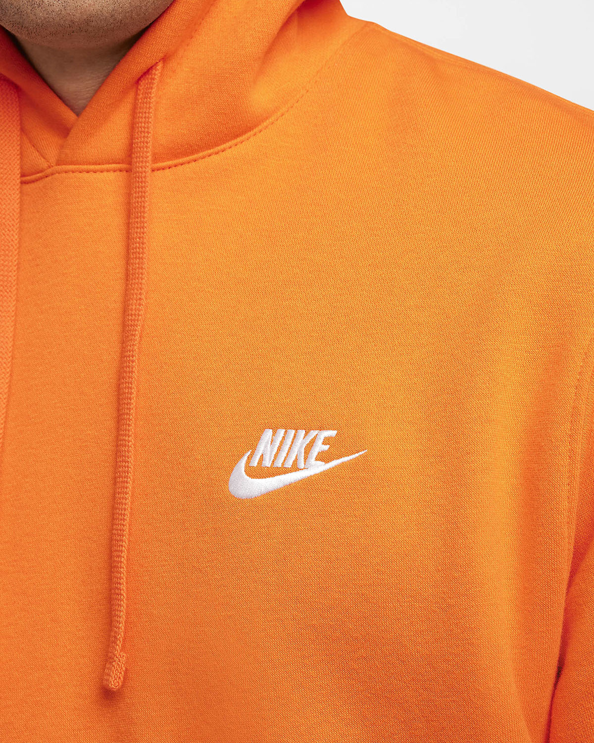 nike international hoodie orange