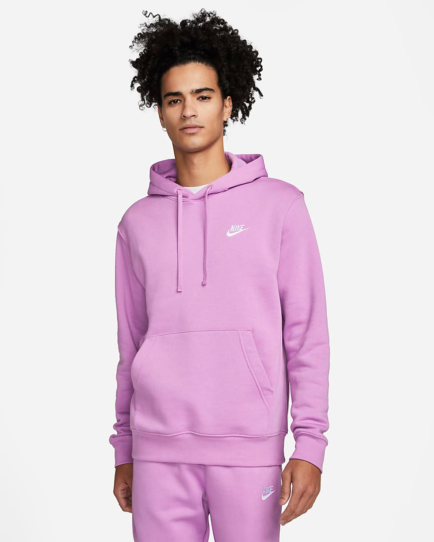 【NIKE】Sportswear★スポーツウェア★フーディ★Violet Shock Nike Club Fleece Violet Shock Clothing Hoodie Pants Sweatshirt