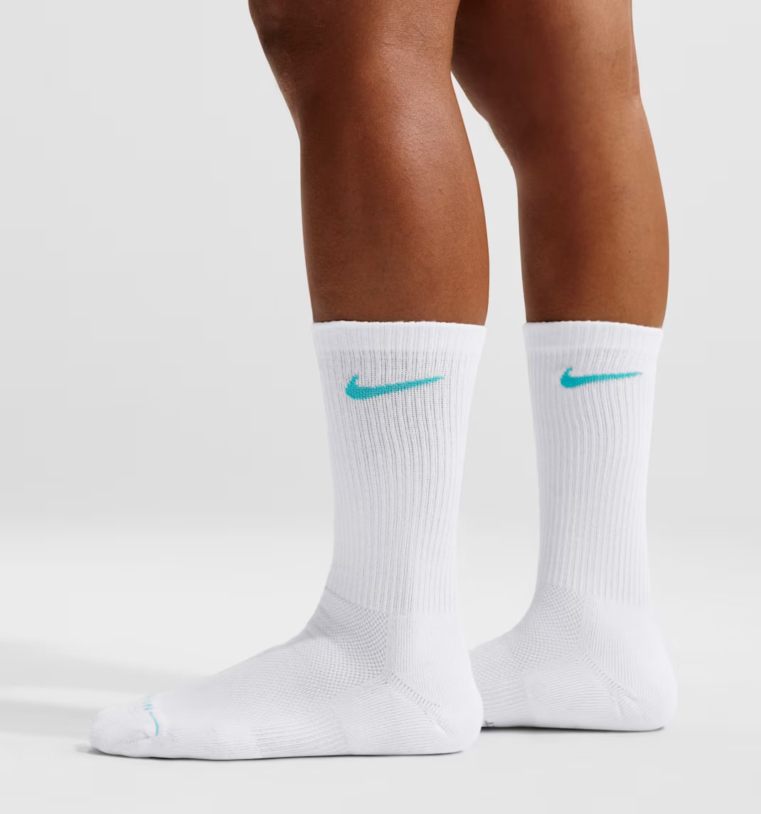 Nike Everyday Elevated Crew Socks White Multi Color 6 Pairs 1