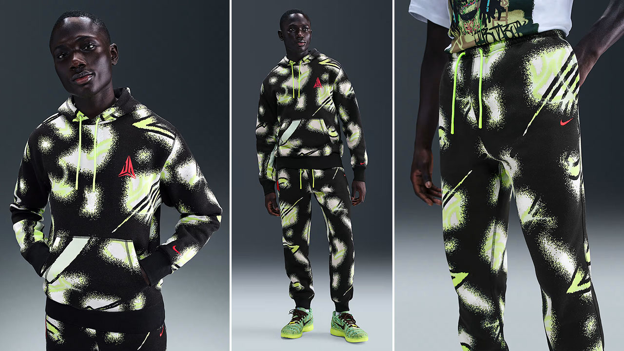 Nike Ja 3 Zombie Shoes Hoodie Jogger Pants Outfit