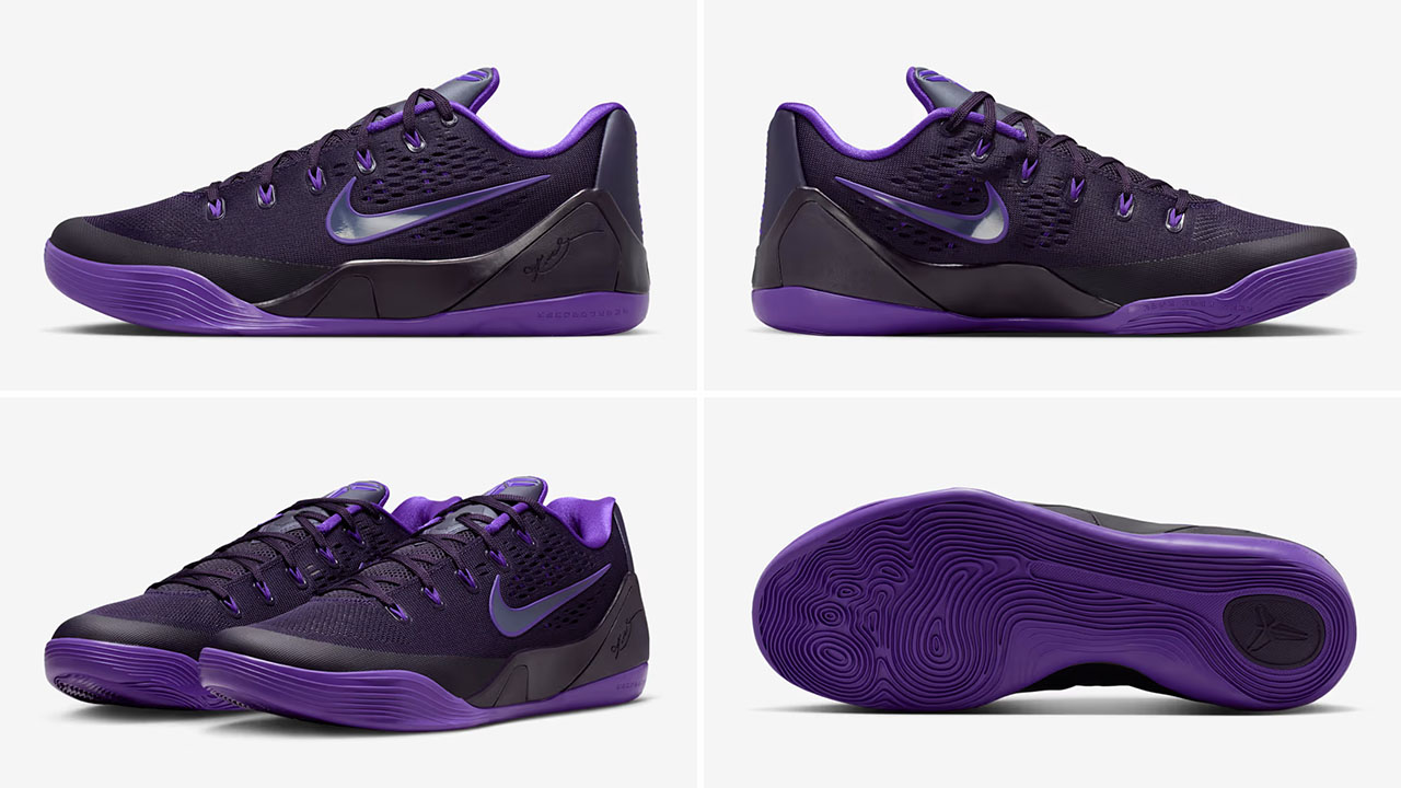Nike Kobe 9 Elite Low EM Protro Purple Dynasty Shoes Outfits