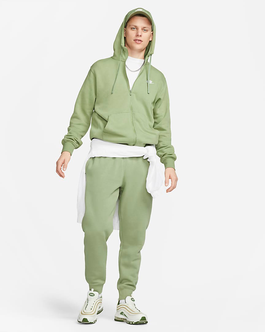Nike-Oil-Green-Club-Fleece-Clothing-Outfits