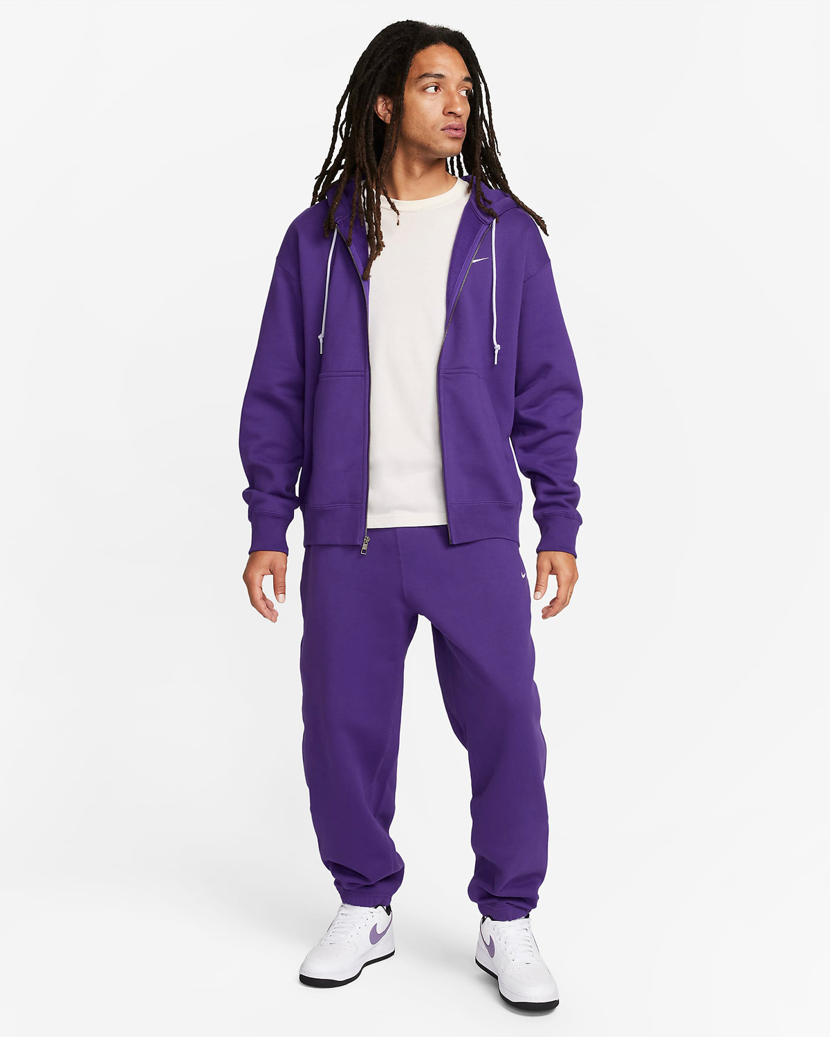 Purple 2024 sweatsuit nike