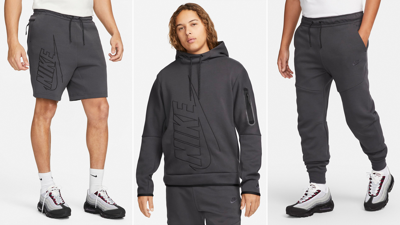 Nike-Tech-Fleece-Anthracite-Graphic-Clothing-Hoodie-Shorts-Jogger-Pants