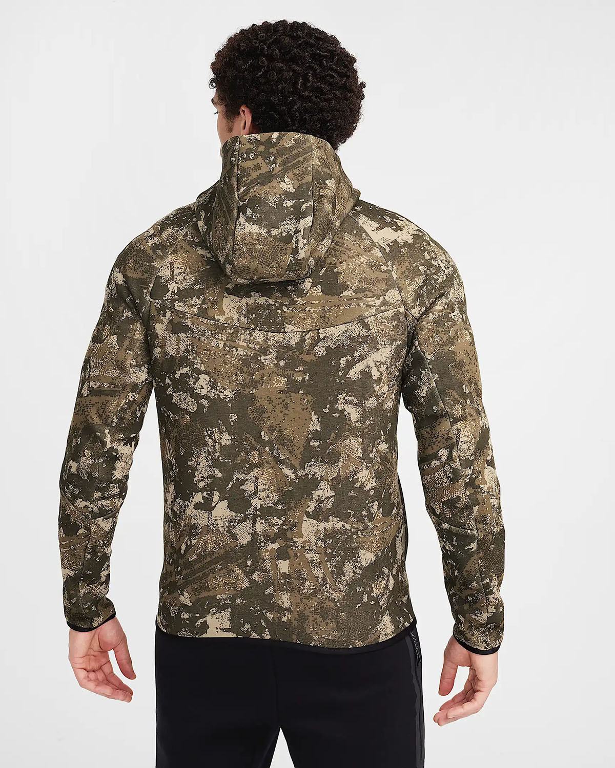 Nike Tech Fleece Camo Full Zip Hoodie Neutral Olive Medium Olive 2