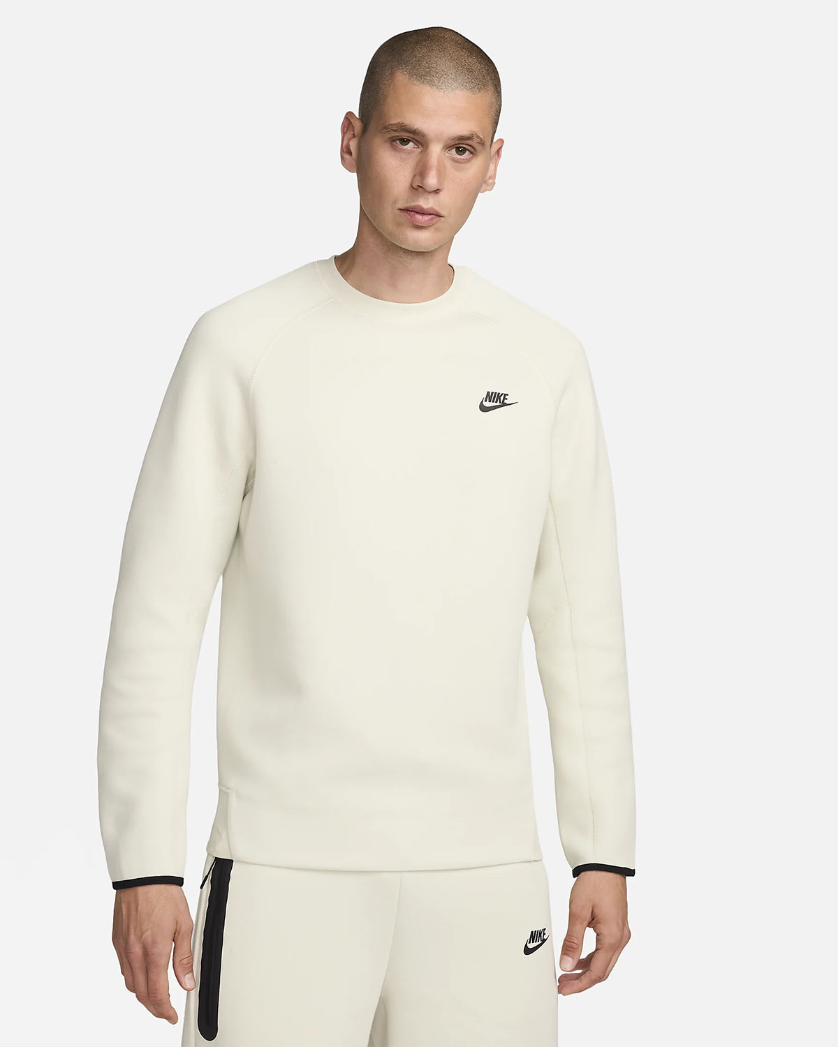 Nike Tech Fleece Crew Sweatshirt Seaglass Black