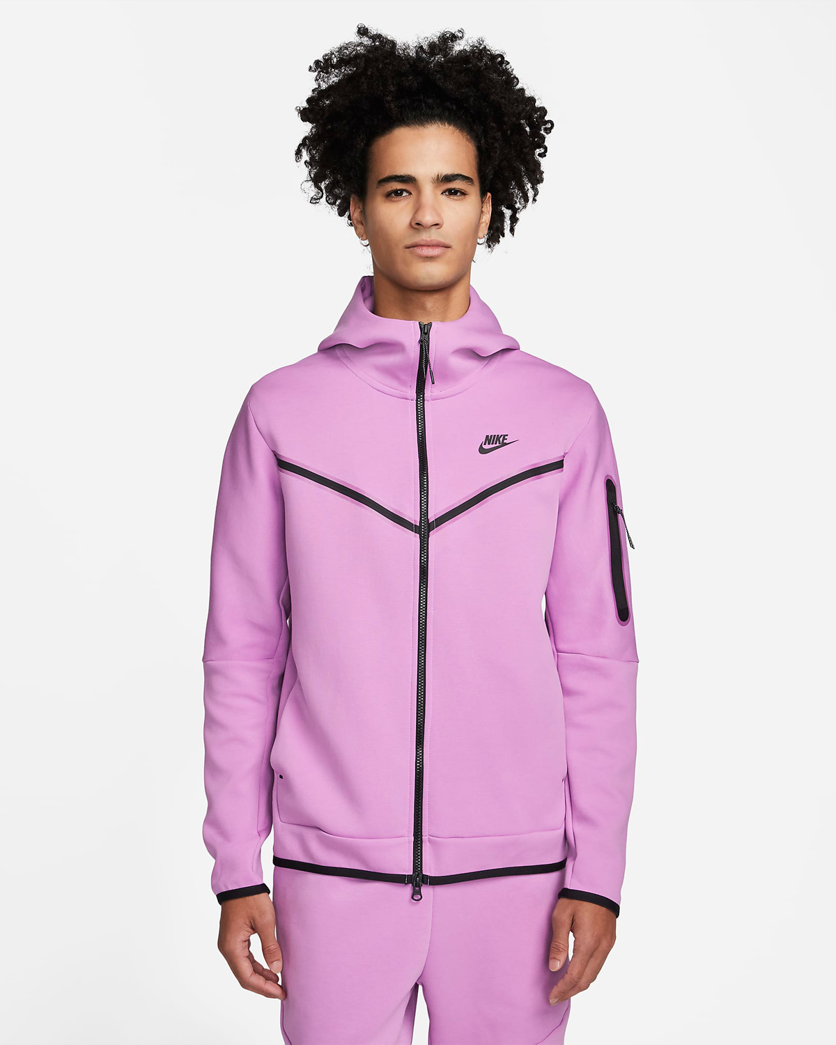 Nike-Tech-Fleece-Full-Zip-Hoodie-Violet-Shock-Purple