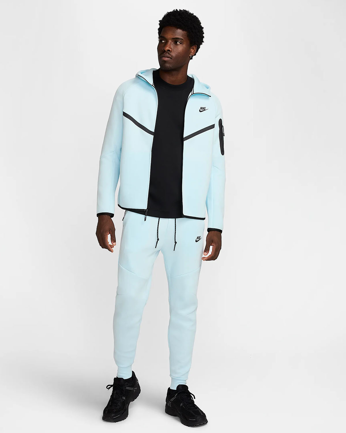 nike tech fleece glacier grey