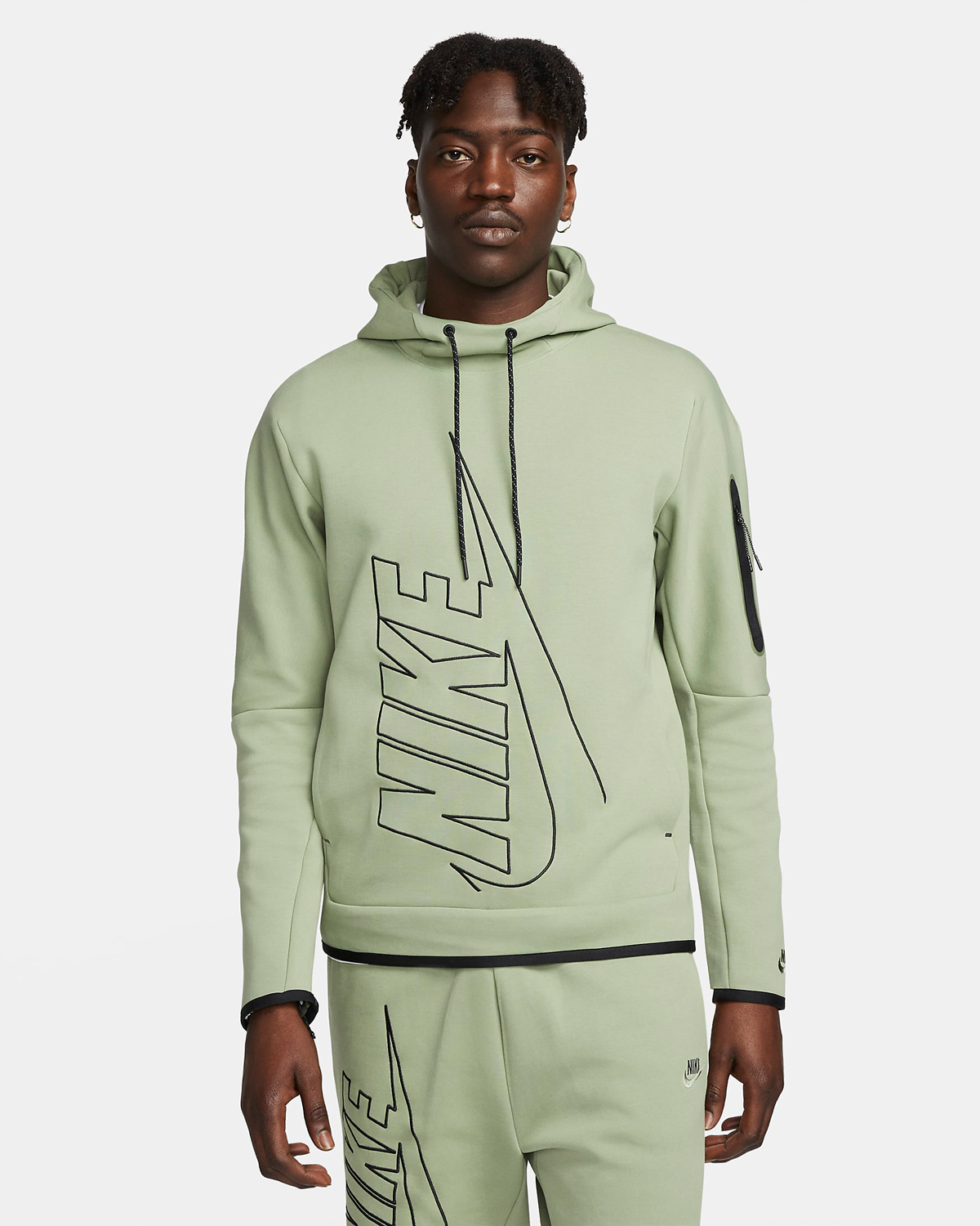 Nike-Tech-Fleece-Graphic-Pullover-Hoodie-Oil-Green-1