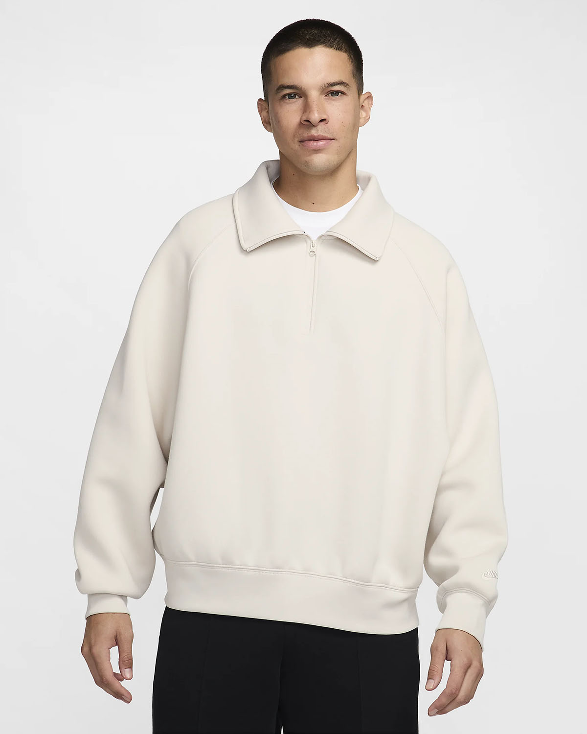 Nike Tech Fleece Half Zip Top Light Orewood Brown