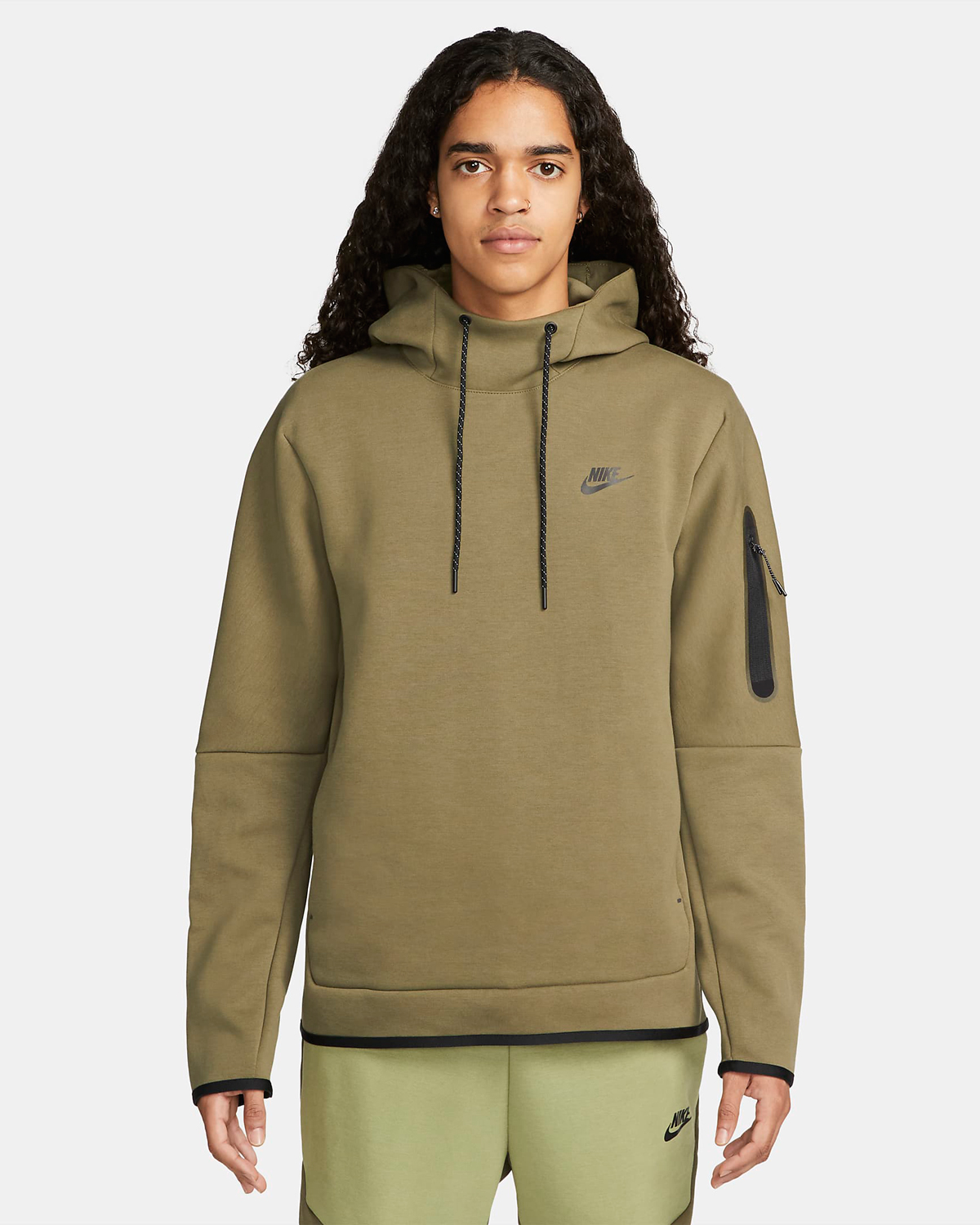 Nike-Tech-Fleece-Hoodie-Medium-Olive