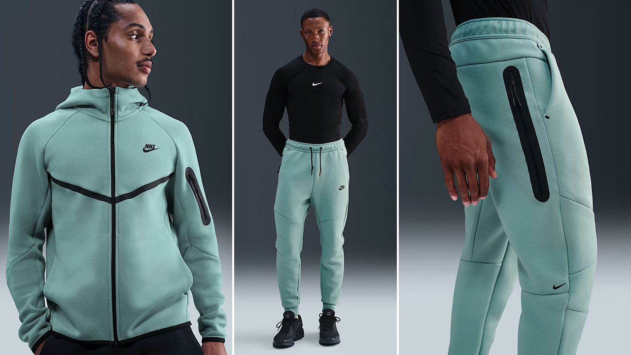 Nike Tech Fleece Mens Clothing Hoodie Jacket Jogger Pants Cannon Black
