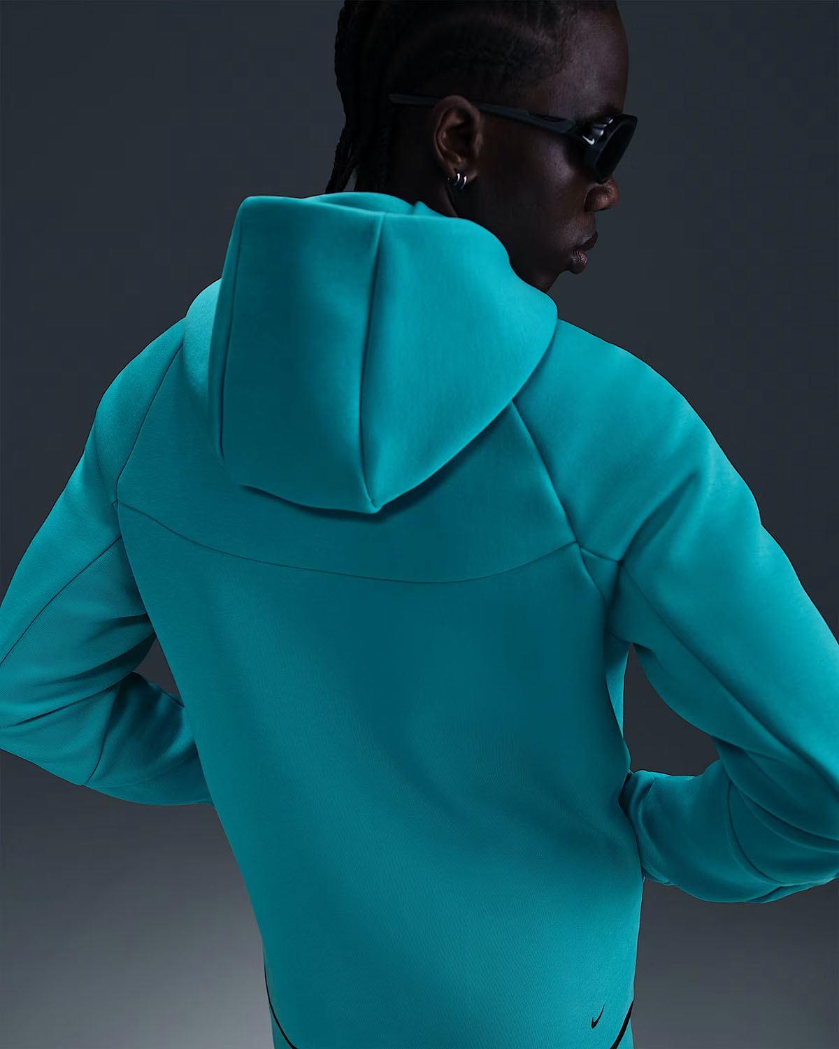 Nike Tech Fleece Mens Full Zip Windrunner Hoodie Jacket Dusty Cactus Black 2