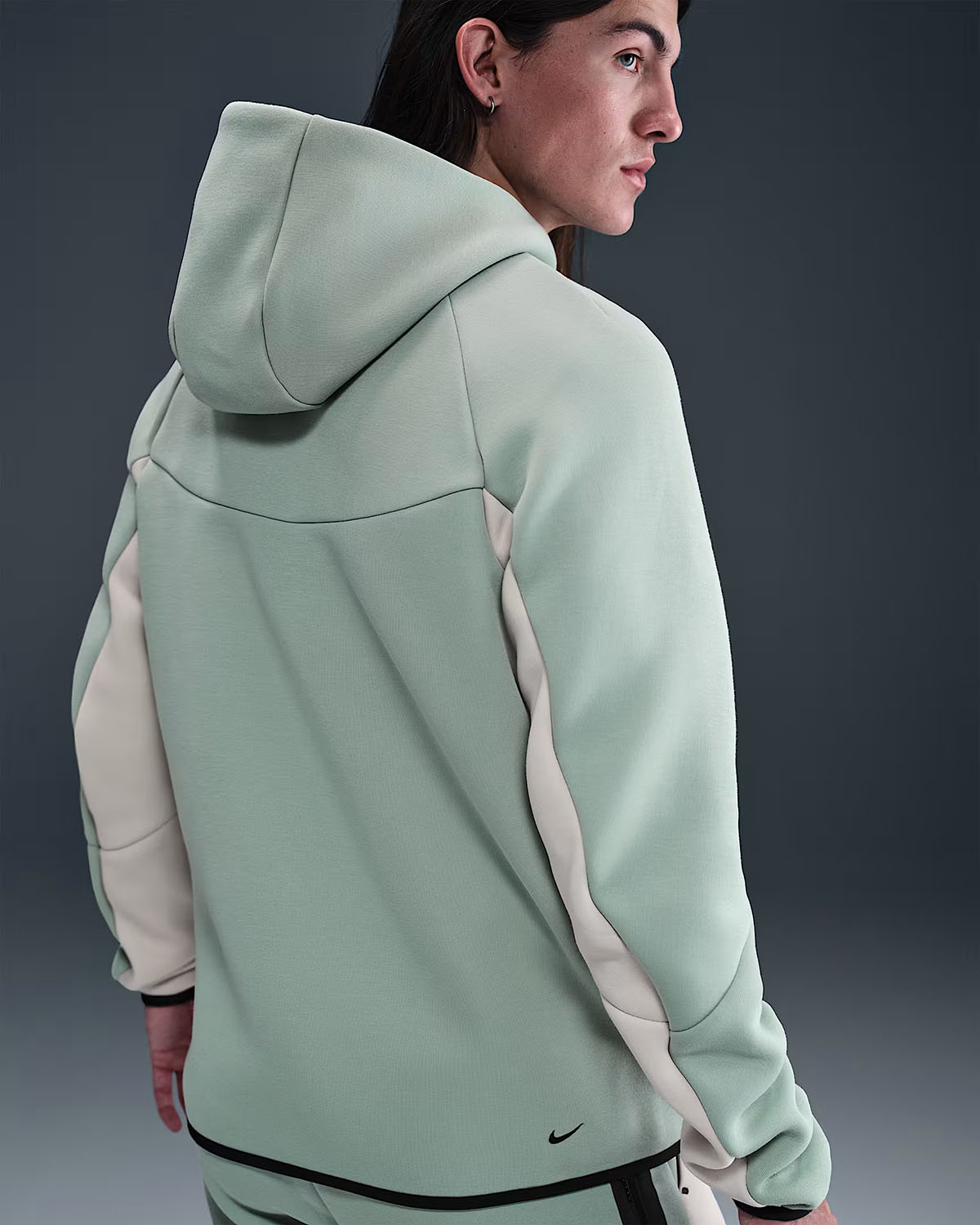 Nike Tech Fleece Mens Full Zip Windrunner Hoodie Jacket Dusty Sage Light Orewood Brown Plum Eclipse 2