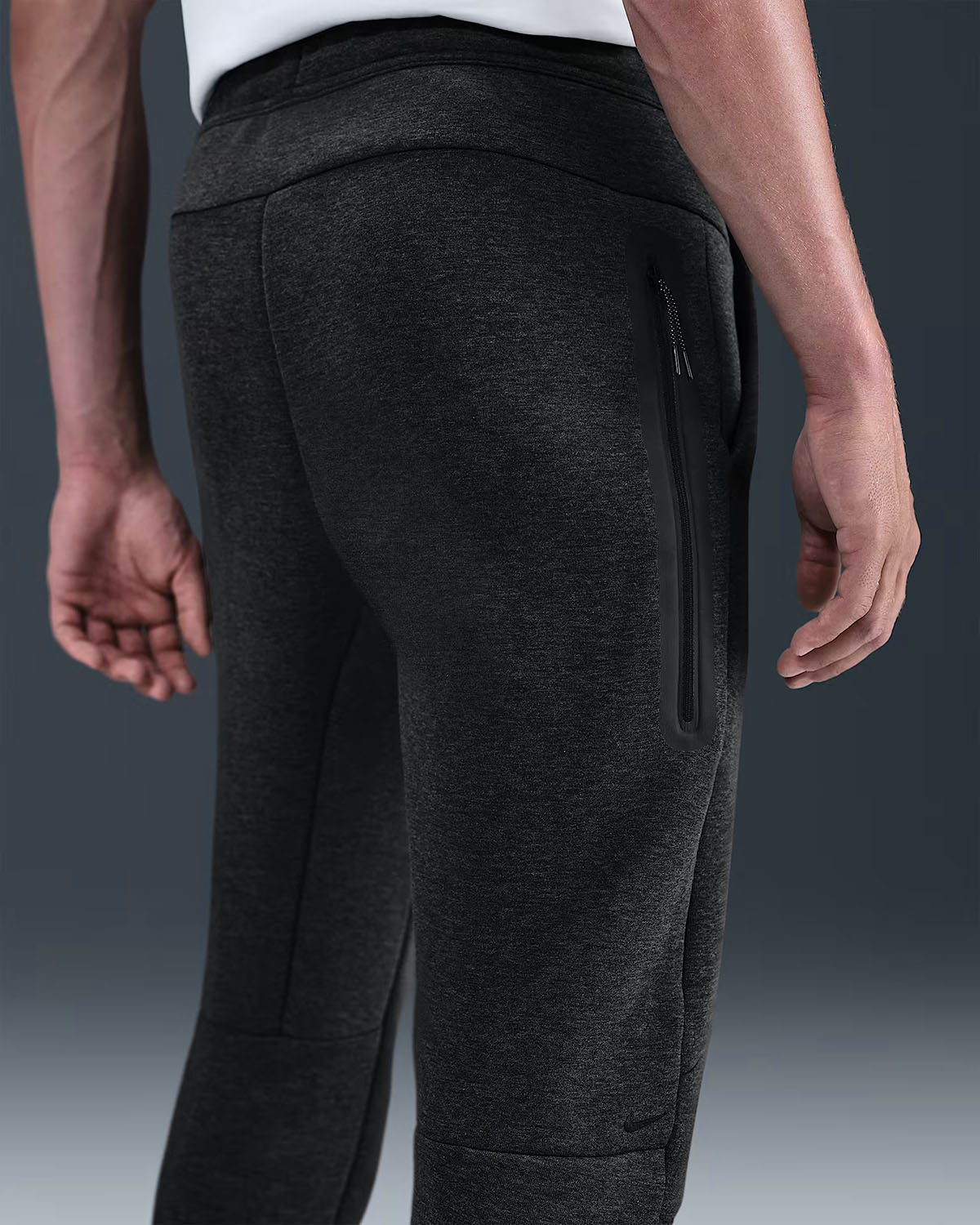 Nike Tech Fleece Mens Jogger Pants Black Heather 2