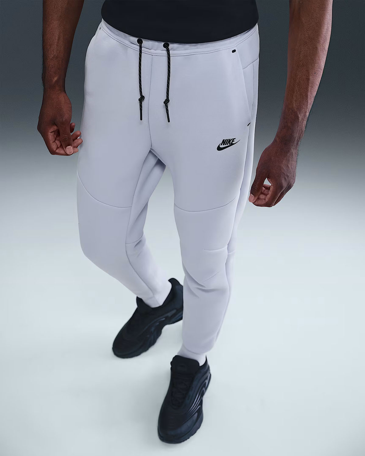 Nike Tech Fleece Mens Jogger Pants Ghost Black 1