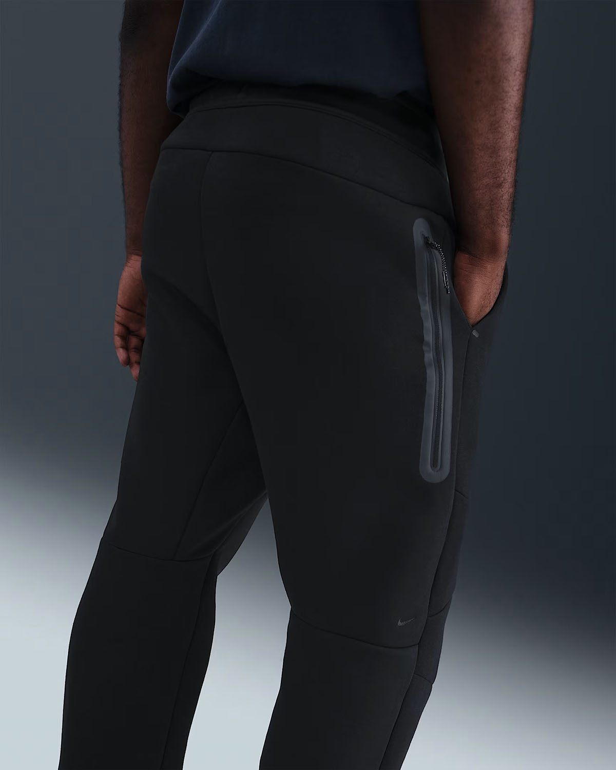 Nike Tech Fleece Mens Open Hem Pants Black 2