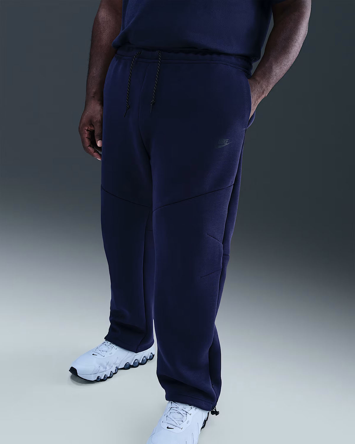 Nike Tech Fleece Mens Open Hem Pants Obsidian Black 1