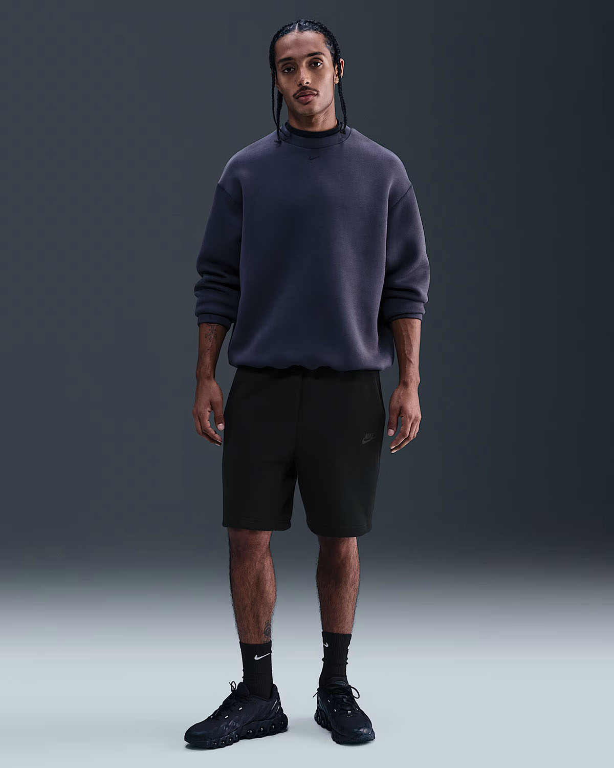 Nike Tech Fleece Mens Shorts Black Outfit
