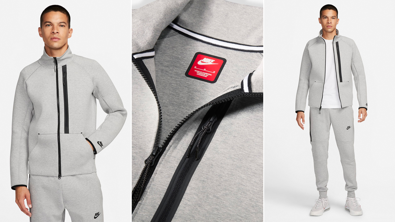 Nike-Tech-Fleece-OG-Slim-Fit-Jacket-Dark-Grey-Heather-Black