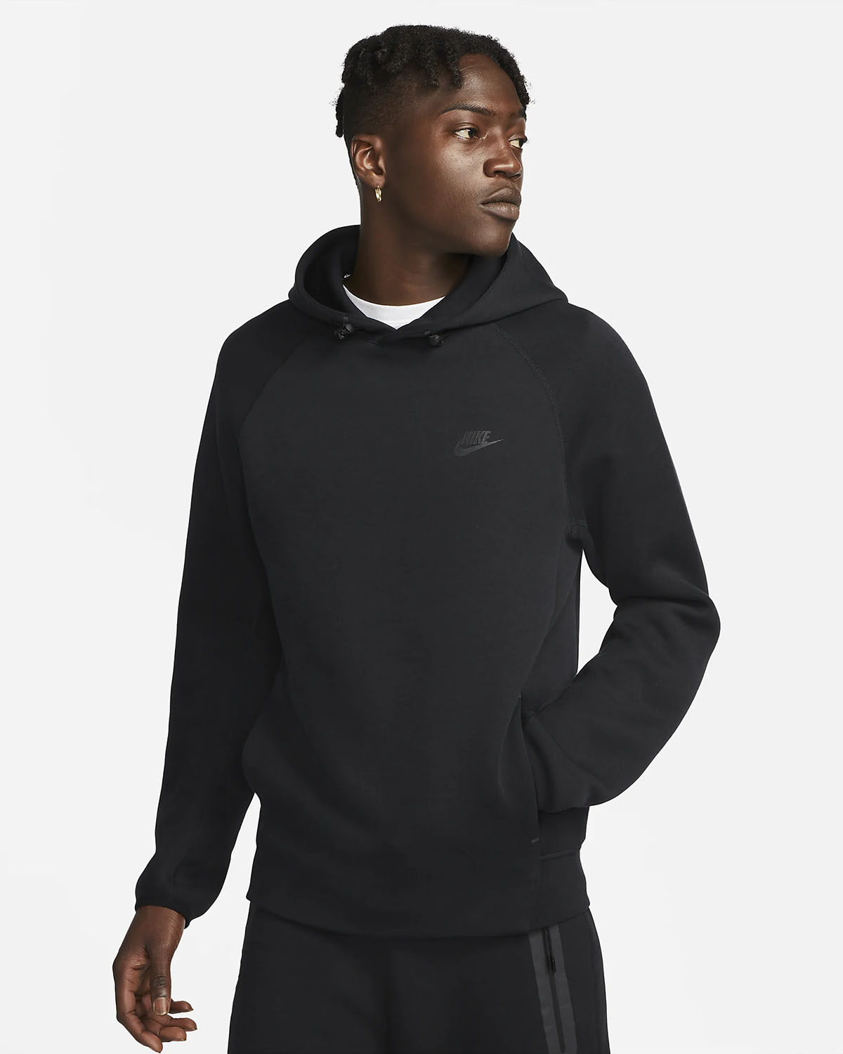 Nike Tech Fleece Pullover Hoodie Black