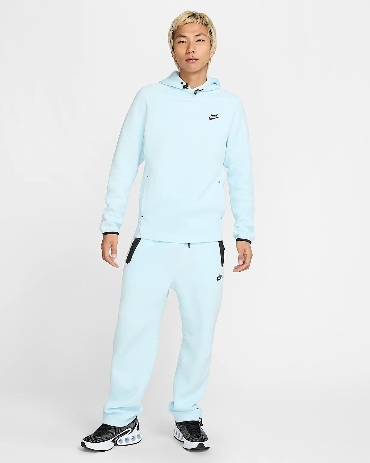 blue and black nike outfit