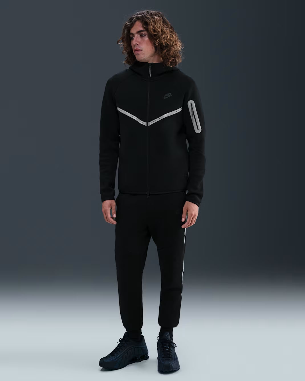 Nike Tech Fleece Reflective Mens Hoodies and Jogger Pants