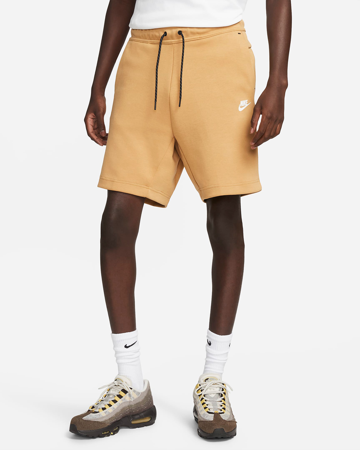 Nike-Tech-Fleece-Shorts-Elemental-Gold