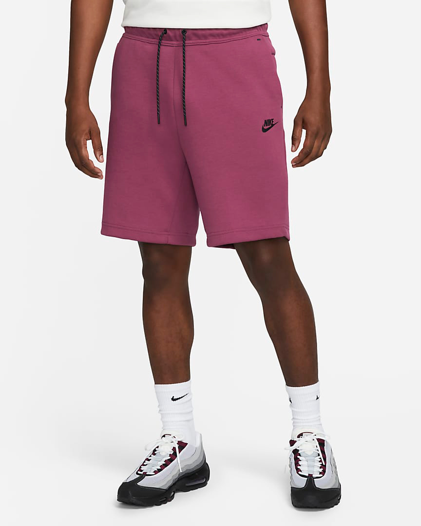 nike tech fleece shorts pink