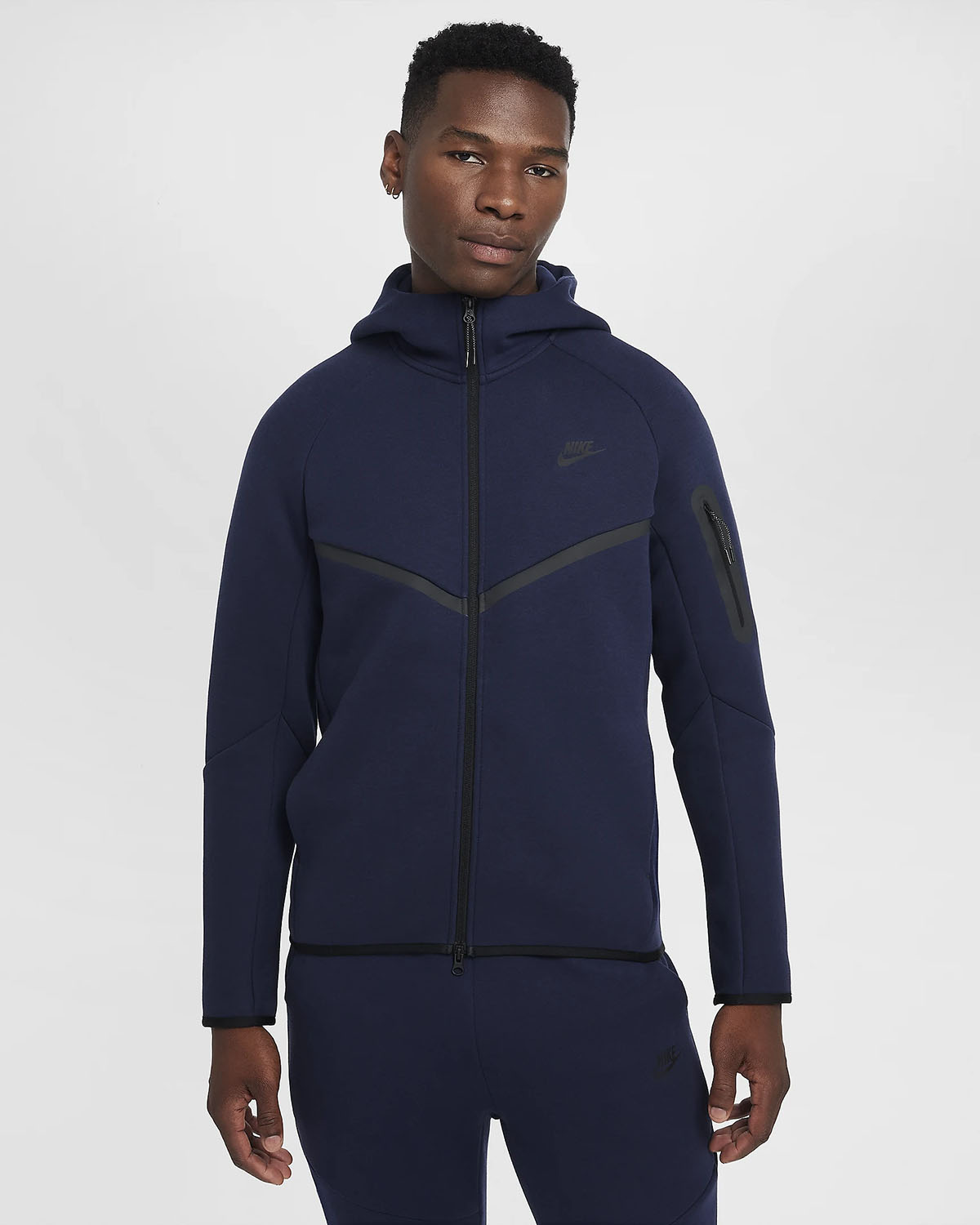 Nike Tech Fleece Windrunner Full Zip Hoodie Obsidian Black