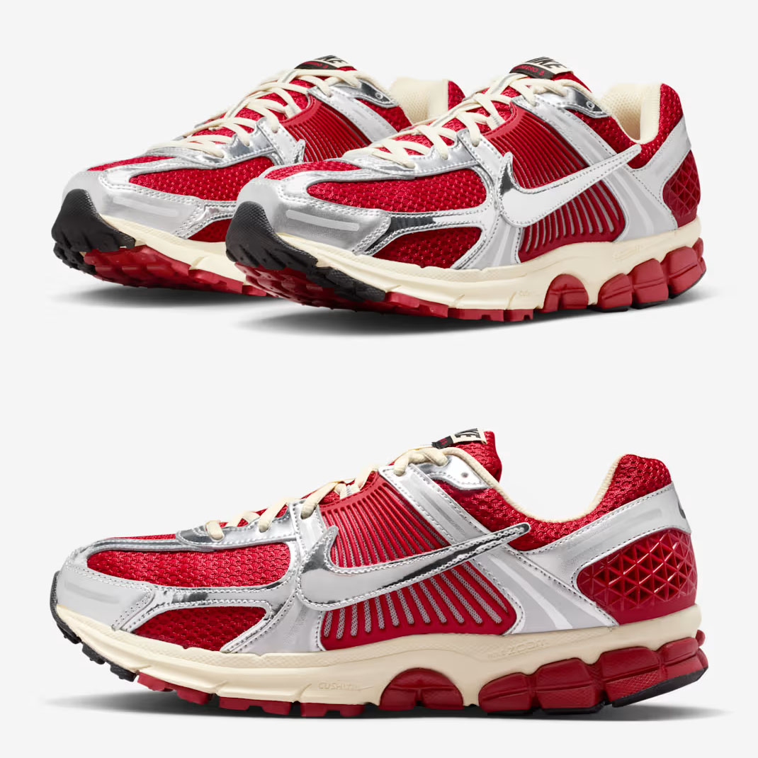 Nike Zoom Vomero 5 Gym Red Metallic Silver Mens Shoes IM3486-600