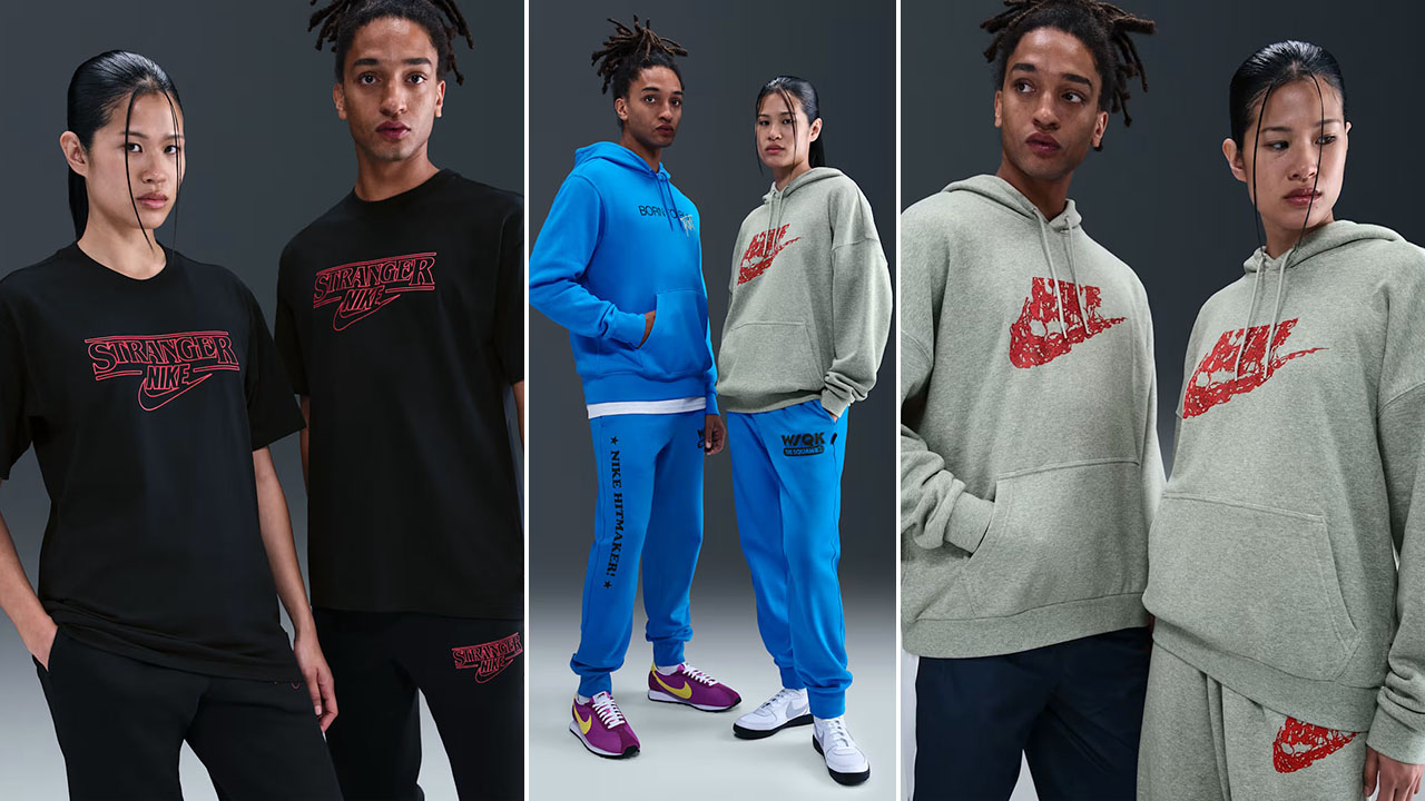 Nike x Stranger Things Apparel Shirts Hoodies Jacket Pants