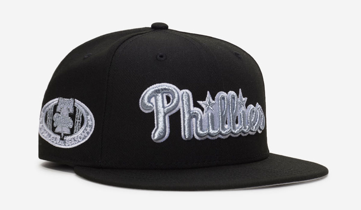 Philadelphia Phillies New Era Black Metallic 59FIFTY Fitted Hat
