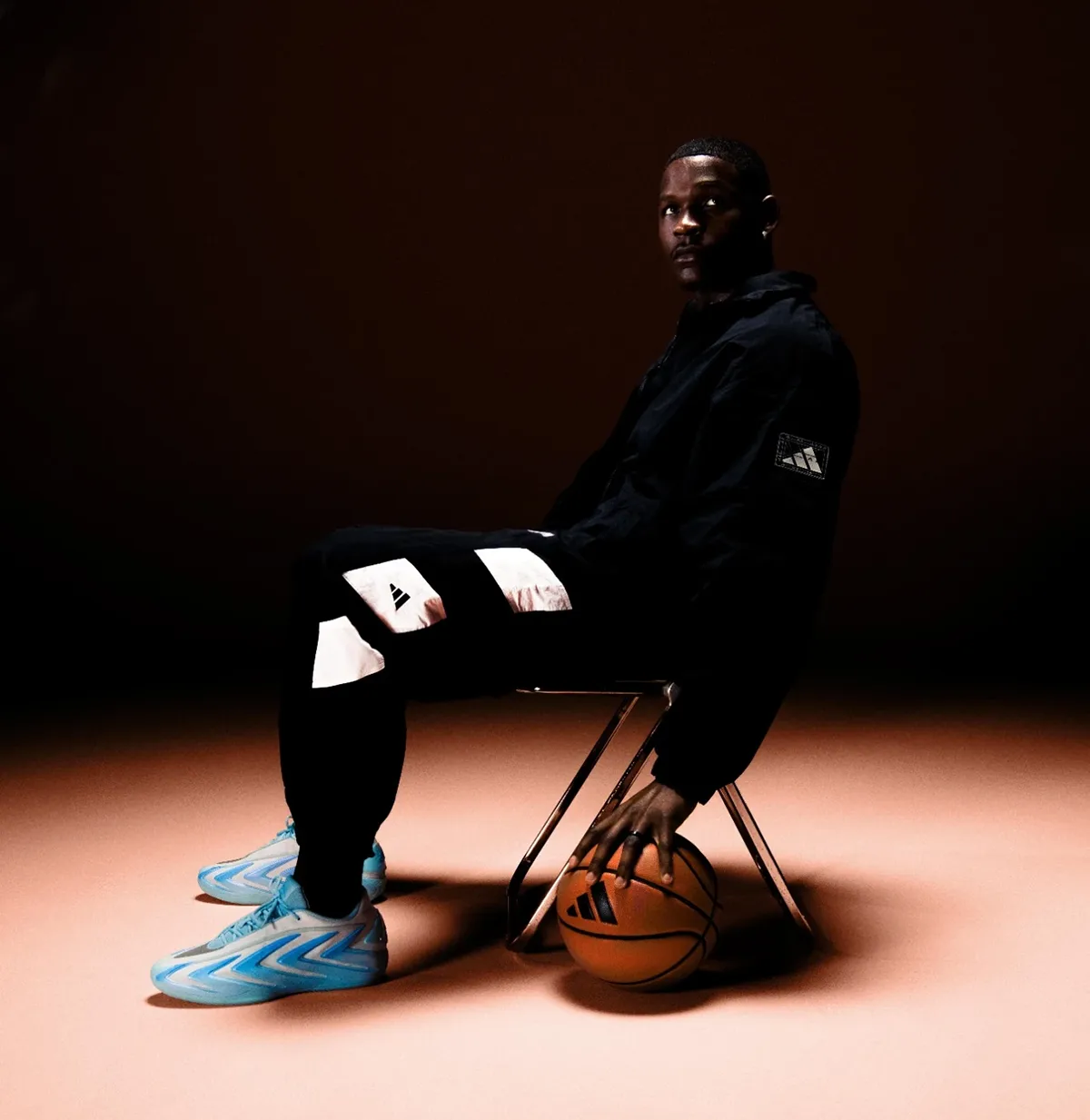 Anthony Edwards wearing the adidas Anthony Edwards 3 Cold Blooded basketball shoes