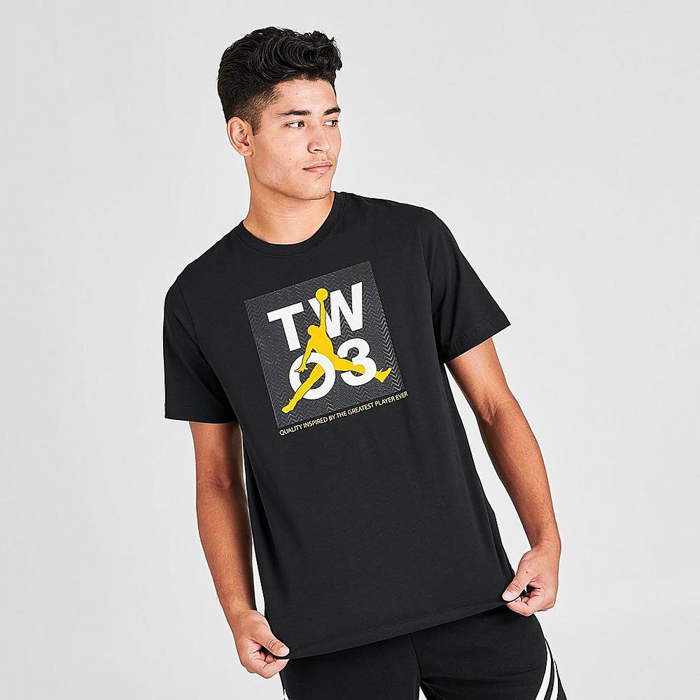 gold and black jordan 12 shirt