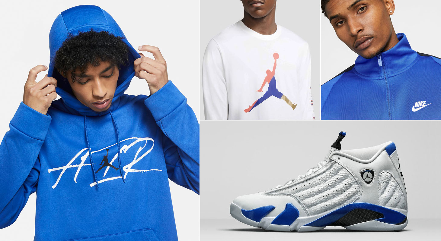 air-jordan-14-white-hyper-royal-clothing-outfits