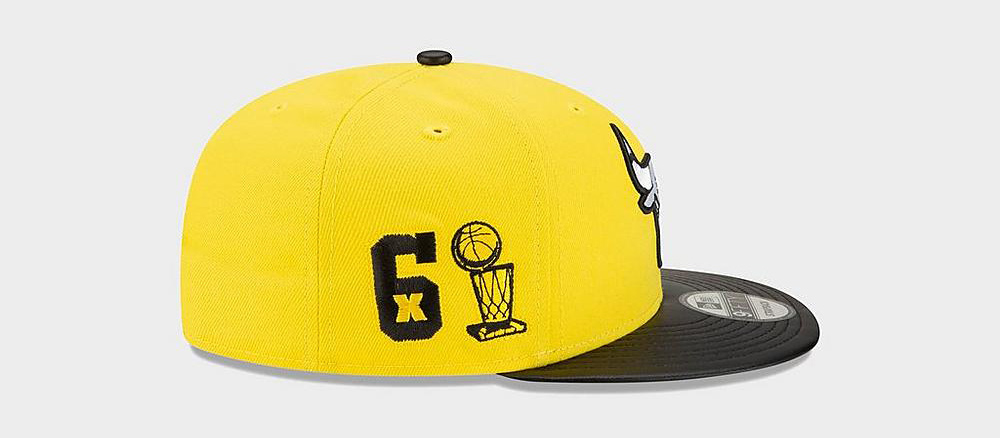 air-jordan-4-lightning-yellow-new-era-bulls-snapback-hat-6