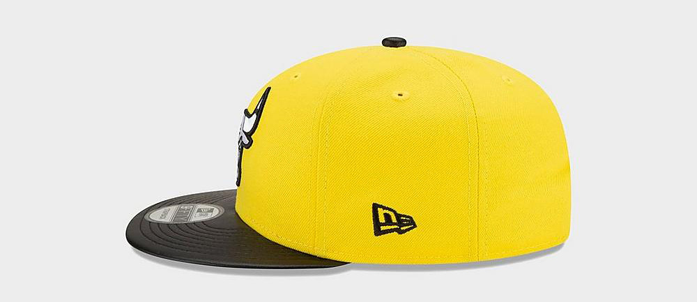 air-jordan-4-lightning-yellow-new-era-bulls-snapback-hat-7