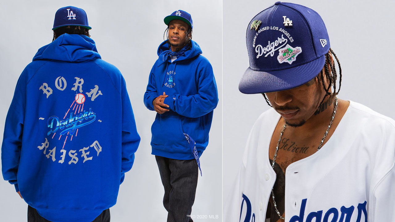 Official born x raised + Dodgers ball logo shirt, hoodie, sweater