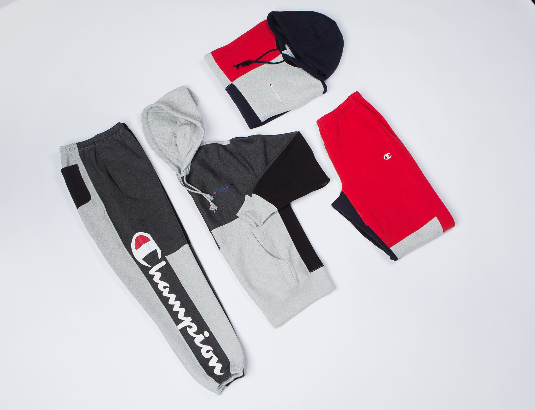 champion color block pants