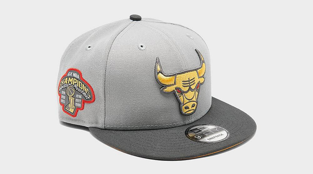 Mitchell & Ness Chicago Bulls Cool Grey Print Snapback Hat Cap - 3 Retro  Cool Grey