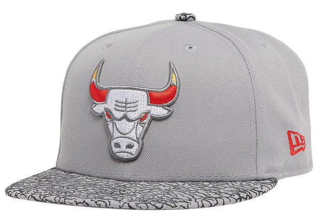 Mitchell & Ness Chicago Bulls Cool Grey Print Snapback Hat Cap - 3 Retro  Cool Grey