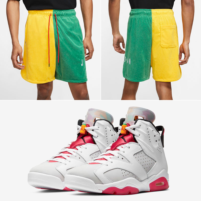 jordan-6-hare-matching-shorts